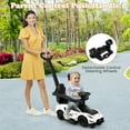 thumbnail image 3 of OLAKIDS 3 in 1 Push Car for Toddlers, Licensed Maserati Baby Stroller Sliding Walking Car with Push Handle, Horn, Music, Underneath Storage, Foot-to-Floor Ride on Toys for Boys Girls, 3 of 9