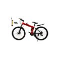 thumbnail image 5 of 26" wheels 27 speed double disc brake folding mountain bike MTB for adults Red, 5 of 18