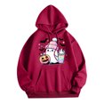 thumbnail image 1 of WEAIXIMIUNG Sweatshirts à Col Rond pour Femmes Zip Up Décontracté à Col Rond avec Poche Imprimé Hoodie, 1 of 3