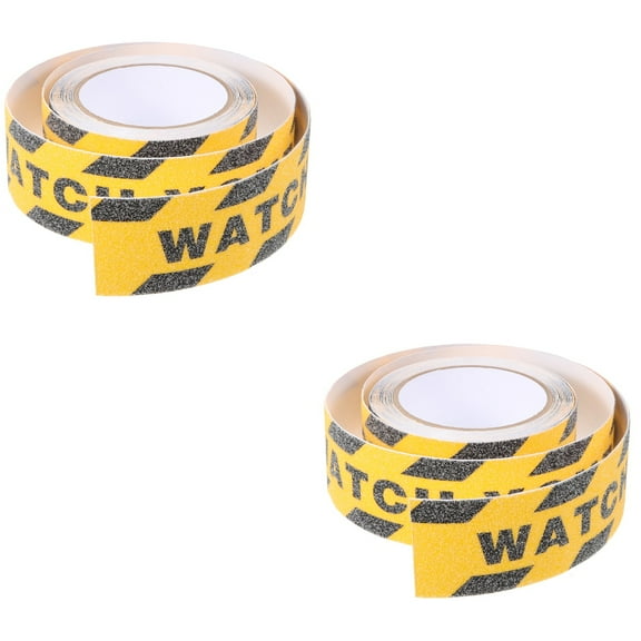 unbranded 2 Rolls  Watch Your Step Stickers Adhesive Floors Warning Decals Warning Tapes Anti-slip Warning Stickers