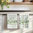 thumbnail image 7 of Eucalyptus Leaves Kitchen Towels Set of 1, Green Plaid Farmhouse Watercolor Absorbent Dish Towels for Kitchen, Microfiber Hand Towel, Quick Drying Tea Towel for Cleaning Decorative Dishcloths, 7 of 7