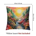thumbnail image 4 of Colorful Geraniums Fabric Decorative Pillow Machine Washable, Indoor Outdoor Decorative Pillow for Couch, Bed or Patio,, 4 of 7
