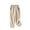 Beige, variant on Ruimatai Women's Bohemian Casual Pants with Embroidered Floral Design Elastic Waist Linen-Like Comfortable Lounge Wear