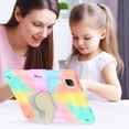 thumbnail image 6 of FJLBDE Case for iPad Pro 11 (M4) 2024 with Butterfly Stand, Shockproof Protective Tablet Cover with Shoulder Strap for Kids Girls, Colourful RoseGold, 6 of 7