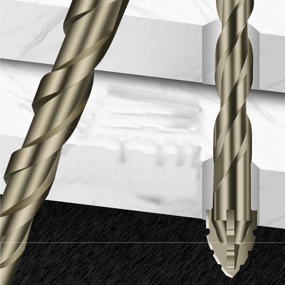 10Pcs Eccentric Drill Bit Set 5mm to 12mm with 4 Flute Design for Wood Metal Drilling and Power Tool Compatibility