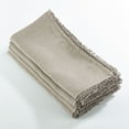 thumbnail image 3 of SARO 15062.PM20S 20 in. Square Pompom Design Napkin  Pumpkin - Set of 4, 3 of 5