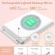 thumbnail image 5 of Travel Makeup Mirror With 10x Magnifying Mirror, Vanity Mirror With 80leds, 3 Color Lighting, Rechargeable 2000mah Batteries, 5 of 5