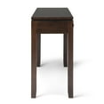 thumbnail image 7 of Simpli Home Cosmopolitan 60 inch Wide Solid Wood Contemporary Wide Console Sofa Table in Mahogany Brown, 7 of 7