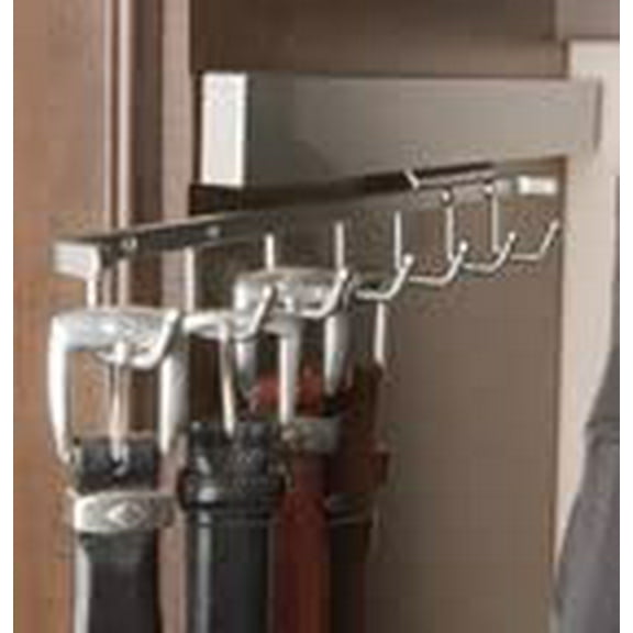 Deluxe Sliding Belt Racks, 12" Deep, Chrome