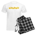 thumbnail image 6 of CafePress - Duckies In A Row Men's Light Pajamas - Men's Light Loose Fit Cotton Pajama Set, 6 of 7