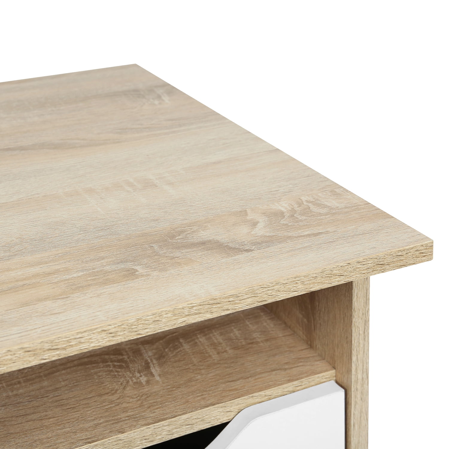 Kepooman Computer Desk/ Dining Table, Office Desk Sturdy Writing Workstation with 3 drawers for Home Office, Wood Color Kepooman Computer Desk/ Dining Table, Office Desk Sturdy Writing Workstation with 3 drawers for Home Office, Wood Color