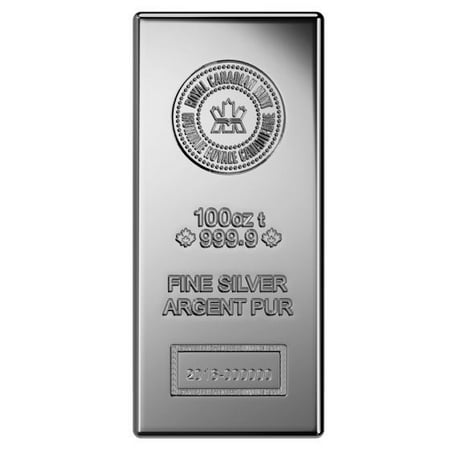 Royal Canadian Mint 100 oz Silver Bar