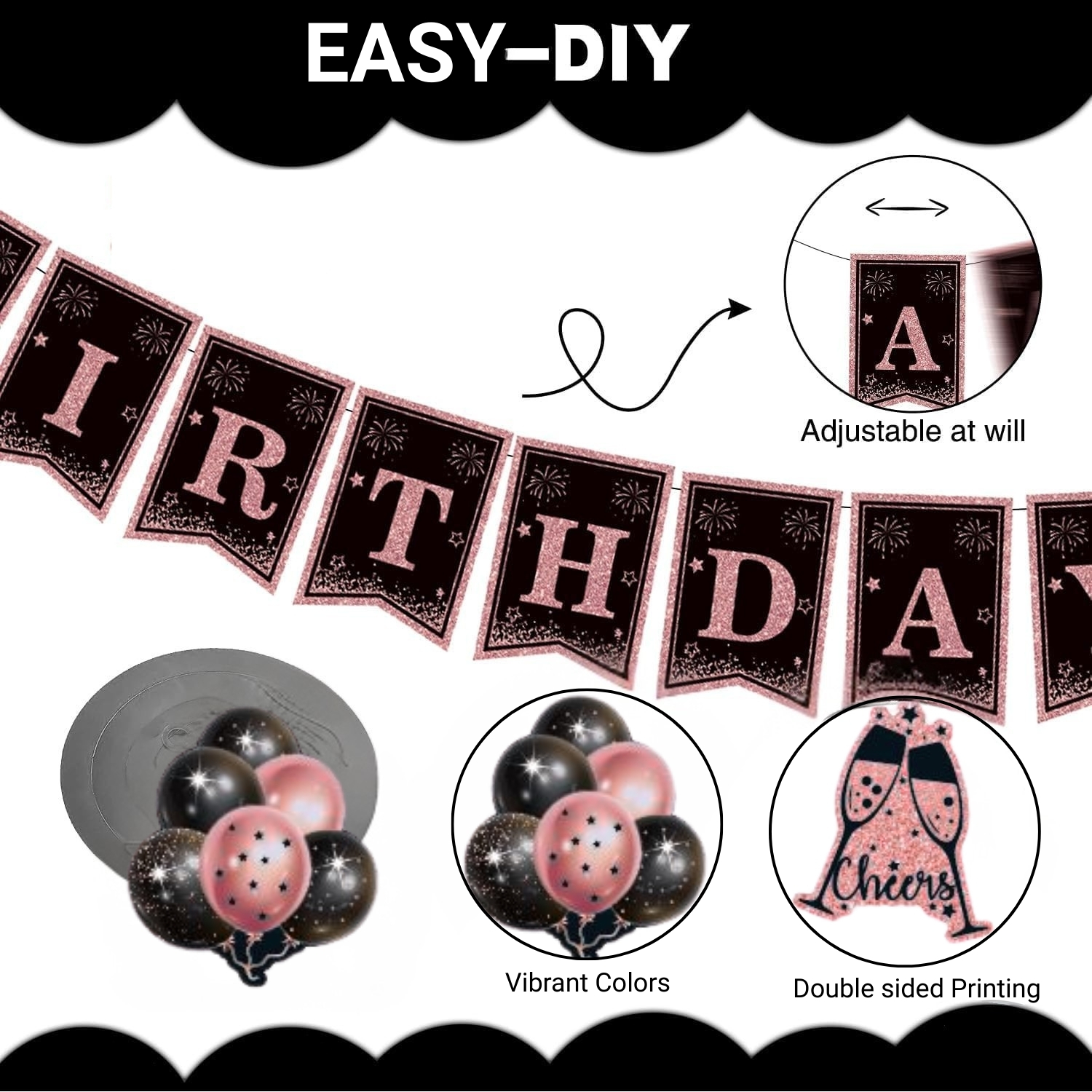 Happy Greetings 50th Birthday Decoration Kit, 45 Pieces photo 2
