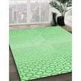 thumbnail image 3 of Ahgly Company Tapis Rectangulaire d'Intérieur Lavable en Machine Vert Transitionnel, 2 Pieds x 3 Pieds, 3 of 7
