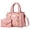 Pink, variant on Women's PU Leather Tote Bag, Fashion Top Handle Satchel with Purse Set, Shoulder Handbag for Ladies, Pink, 1pc