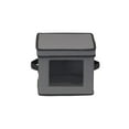 thumbnail image 4 of Household Essentials China Plate Storage Box, Salad Plate Storage, Windowed Panel, Stackable and Foldable Frame, Handles and Fully Removable Lid, Gray, 4 of 8