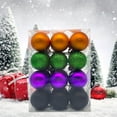 thumbnail image 4 of Costeam 24 Pieces Halloween Ball Ornaments Tree Hanging Decorations - White Orange Green Ghost Balls for Night Christmas Decor, 4 of 5