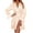 Rose Gold, variant on Morning Robe Ladies Feather Soft Bridal Wedding Sleepwear Elegant Satin Kimono Loungewear Comfortable Bathrobe