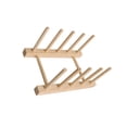 thumbnail image 2 of Moyic Rejilla para escurrir platos de madera multifuncional, organizador de cocina que ahorra espacio, soporte para tapa de olla de cocina Cocina y Comedor 4 rejillas, 2 of 6