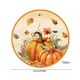thumbnail image 3 of 20-Pack 9x9in Square Disposable Paper Plates - Pumpkin Maple Leaf Design, Food Safe Premium Paper Fall Colors Thanksgiving Party Supplies Multicolor, 3 of 6