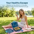 thumbnail image 4 of Bento Box Adult Lunch Box, 5-Compartment Leak-Proof Meal Prep Container for Work Travel Blue, 4 of 6