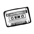 thumbnail image 2 of Tava, Alexandria 32x26 White Modern Wood Framed Museum Art Print Titled - Cassette Sketch, 2 of 4