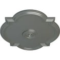 thumbnail image 3 of Ekena Millwork 24"W x 20 1/2"H x 1 1/8"P Waltz Ceiling Medallion (Fits Canopies up to 5 1/4"), Hand-Painted Silver, 3 of 5