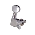 thumbnail image 2 of 6Pcs Guitar String Tuning Pegs Tuning Machines Sealed Machine Heads Tuning Keys with Oval Button for Electric or Acoustic Guitar Parts, Chrome Silver 6 Right, 2 of 7