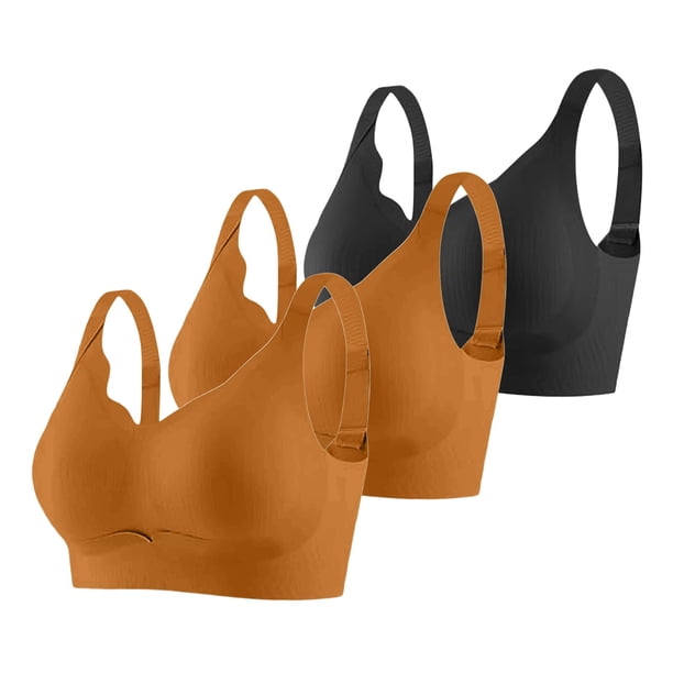Brasier conjunto de 3 Piezas de Sujetador Deportivo sin Costuras y Cómodo para Mujer, con Soporte Ajustable, para Uso En Casa, Ocio y Entrenamiento Durante Toda La Temporada. Grande