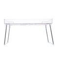 thumbnail image 4 of HLONK Folding Desktop Shelf Risers Rack Kitchen Cabinets Transparent, 4 of 8