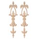 thumbnail image 1 of 2pcs Long Wood Carved Wardrobe Applique for Furniture Wall Home Decoration, 1 of 2