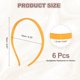 thumbnail image 2 of Uxcell 6Pcs Diademas de Plástico Sin Presión Antideslizante Delgada con Dientes para Uso Diario de Mujeres Amarillo Oscuro, 2 of 6
