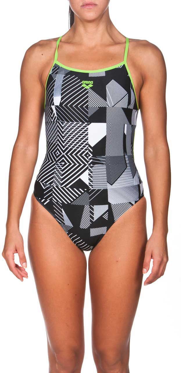 Arena Womens Painted Accelerate Back MaxLife One Piece Swimsuit 