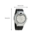thumbnail image 3 of Vintage Windproof Lighter Watch - Reusable Butane Refillable Cigar Lighter with Leather Strap, Alloy Case & Glow Dial - Unique Birthday Gifts for Men Who Have Everything, 3 of 3