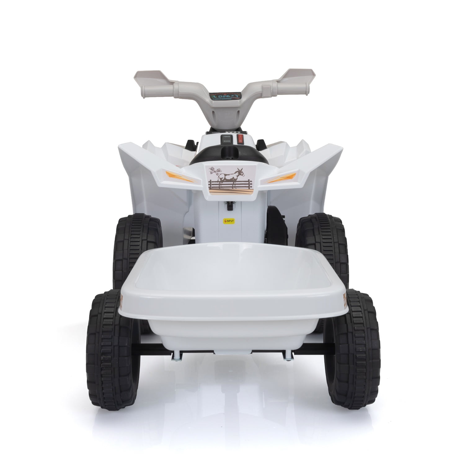 CIPACHO 6V Kids Ride-on ATV, 4 Wheels Battery-Powered Ride-On Toy for Children, White CIPACHO 6V Kids Ride-on ATV, 4 Wheels Battery-Powered Ride-On Toy for Children, White