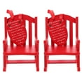 thumbnail image 1 of Ornement en Mémoire de Chaise Berçante en Bois Rouge 2 Pcs 3.3X3.1X2.8In, 1 of 8
