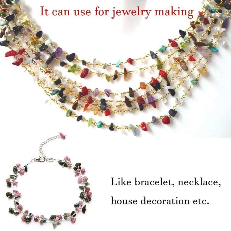 Semi Precious Gemstone Chip Beads 36" String or 5" Bag  Make Earring Jewellery 