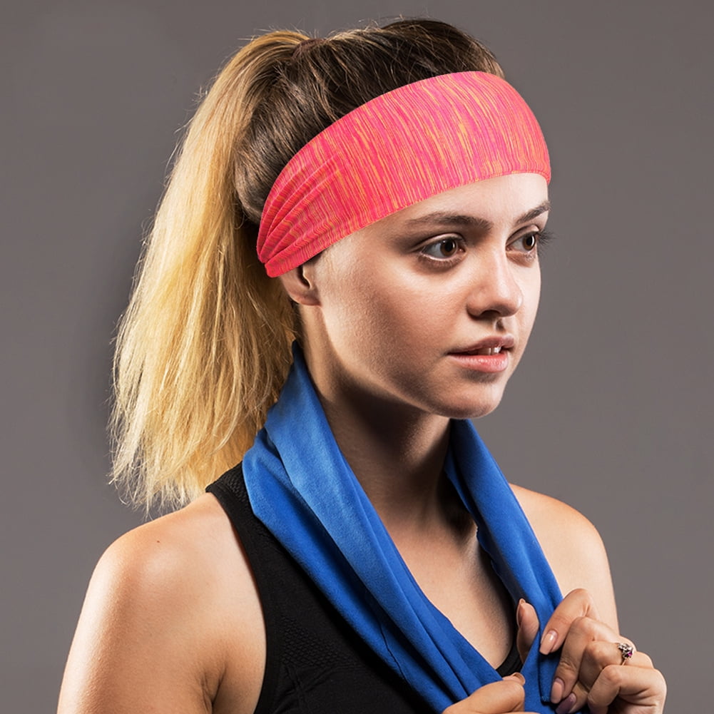 Football Tennis-Fits for Men and Women Running Eras edge Sweatband Headband Perfect for Basketball 