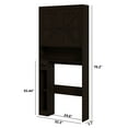thumbnail image 3 of Furnihold 32.3''W Over The Toilet Storage Cabinet with Barn Doors Farmhouse Bathroom Cabinet Over Toilet, Espresso, 3 of 6