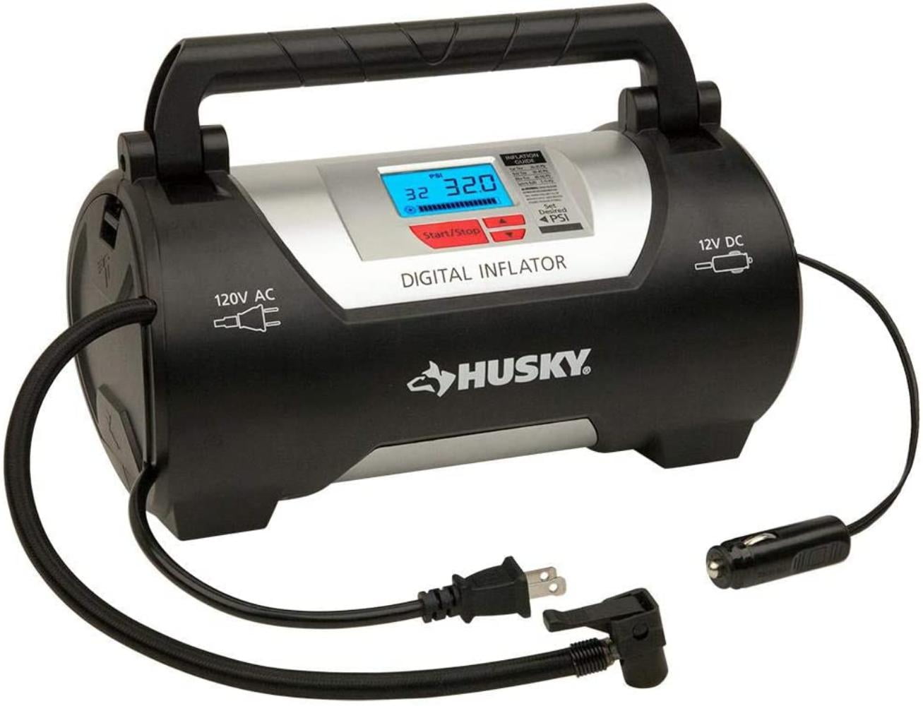 Husky HD12120B 12 120 Volt Auto Home Inflator