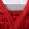thumbnail image 2 of HNMKIU Kids Christmas Jumpsuit Baby Girls Boys Christmas Ruched Romper Bodysuit Casual Clothes Christmas Outfit Red - 6-12 Months, 2 of 4