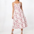 thumbnail image 1 of WILLBEST Vestidos Casuales para Mujer, Nuevo Vestido de Verano sin Tirantes Estampado con Cintura Ceñida, Vestido de Fiesta de Longitud Media para Mujer Grande, 1 of 3