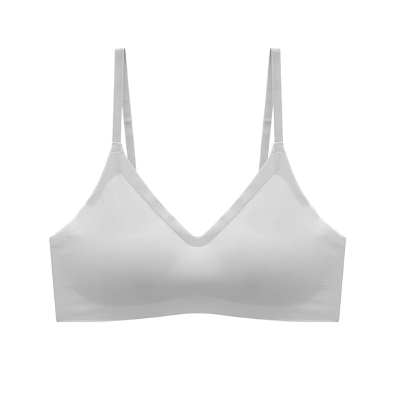Alkepwun Jelly Bras for Women Push Up Full Coverage Wireless Lightweight Breathable Comfortable Seamless Bra Soft Everyday Basic Sleeping T-Shirt Bra