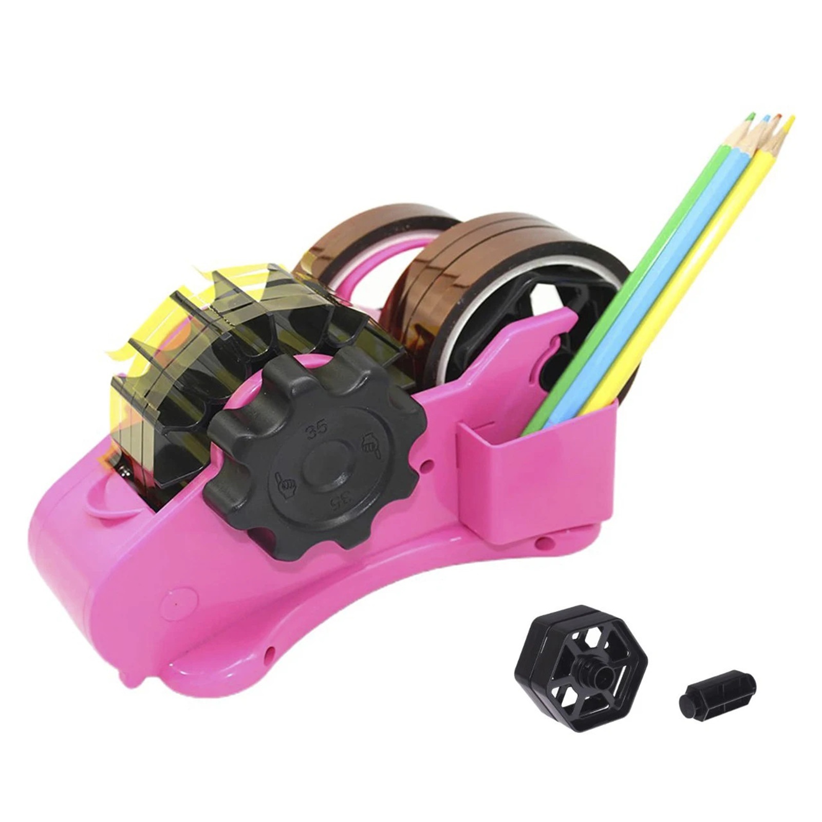 Multiple Roll Cut Heat Tape Dispenser for Heat Transfer Tape Reusable Semi-Automatic Tape Dispenser