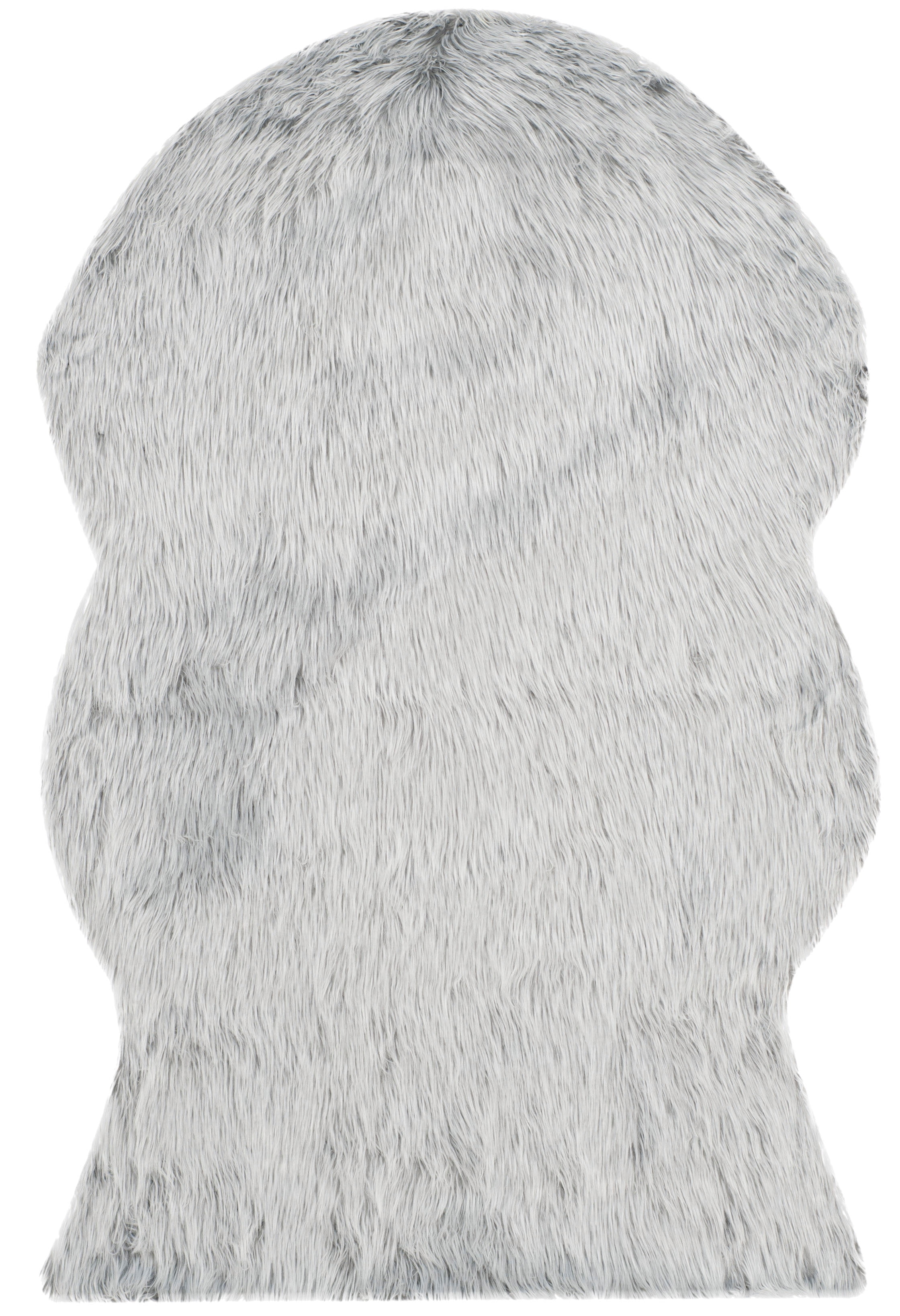 Safavieh Faux Sheep Skin Lucius Animal Area Rug, Light Gray, 3' x 5'