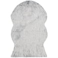 thumbnail image 2 of Safavieh Faux Sheep Skin Lucius Animal Area Rug, Light Gray, 3' x 5', 2 of 11