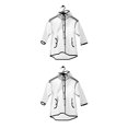 thumbnail image 1 of Naiovety Chubasquero transparente de EVA de seda para niños y niñas, 1 unidad, impermeable, borla para niños, sombrero puntiagudo, capa de lluvia Type1 NO1 Naiovety CBP086103, 1 of 5