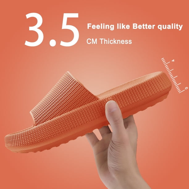 Zapatillas de moda para mujer, zapatillas de plataforma gruesa de 4CM, chanclas suaves de EVA silenciosas para interiores, sandalias antideslizantes para la playa y el verano, zapatos de baño Tan Jianjun unisex
