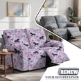 thumbnail image 5 of SCRAWLGOD Horse Floral Print Recliner Loveseat Slipcovers Washable Non Slip Sofa Cover with Pocket Stretch Anti Scratch Reclining Slipcover, 5 of 8