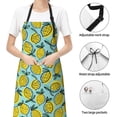 thumbnail image 6 of Uemuo Lemon Pattern Waterproof Apron Adjustable Dishwasher Apron- Apron for Women Men Heavy Duty Work Apron for Dishwashing Chemical Lab, 6 of 9